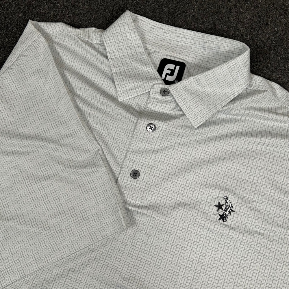 FootJoy Golf Polo Shirt Performance Stretch Lightweight‎ Grey Mens XL